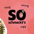 Illustration vom Asian Sprinkle Gewürz lose auf rosa Hintergrund mit dem Schriftzug: "so schmeckts salzig, würzig, algig".